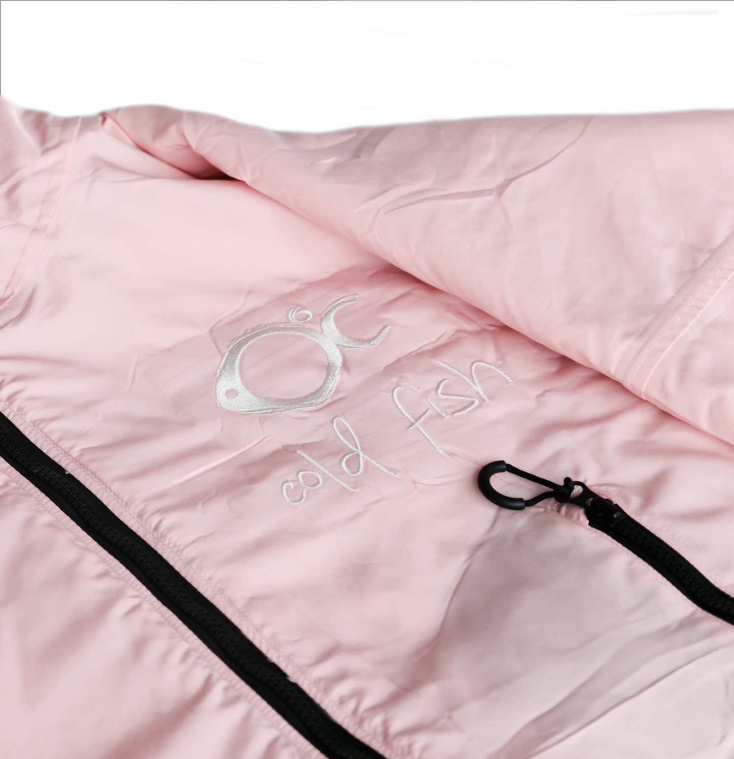 Cold Fish Cold water Swimming Dipping Surfing Changing Robe Baby Pink Ivory Adult